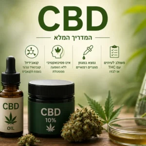 CBD - מדריך מלא על קנאבידיול, קנאביס רפואי, ההבדלים בין CBD ל-THC וריכוזי קנבינואידים במוצרים רפואיים.