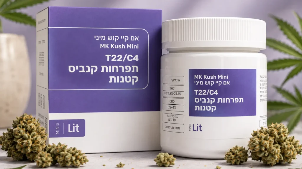 אם קיי קוש מיני (MK Kush Mini) - תפרחות קנאביס רפואי אינדיקה T22/C4