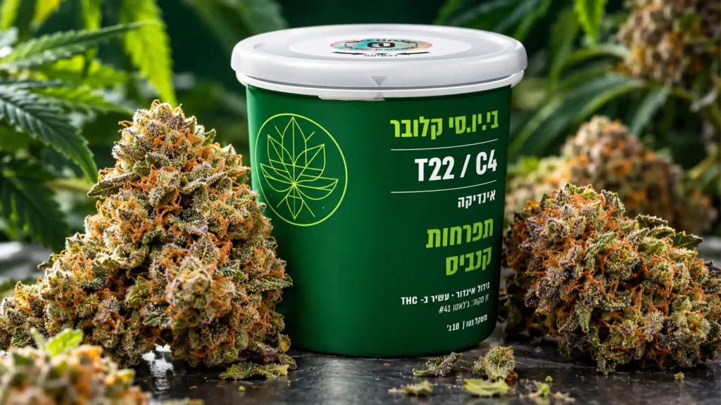 זן הקנאביס הרפואי B.U.C Clover מבית Trichome המבוסס על Gelato #41 בקטגוריית T22/C4