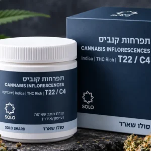 אריזה של זן קנאביס רפואי מסוג אינדיקה - סולו שארד