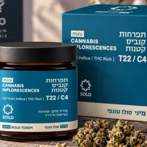 מארז זן קנאביס רפואי סולו טוגפי מיני של SOLO / Medocann מסוג אינדיקה T22/C4.