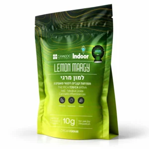 אריזת Lemon Margy T20/C4 מבית Canndoc Indoor תפרחת קנאביס רפואי סאטיבה