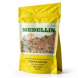 אריזת Medellin (מדיין) T20/C4 מבית Canndoc תפרחת קנאביס רפואי מסוג סאטיבה