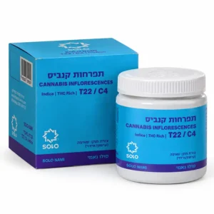 אריזת סולו נאמי (Solo Nami) T22/C4 של Medocann זן קנאביס רפואי אינדיקה מסדרת SOLO