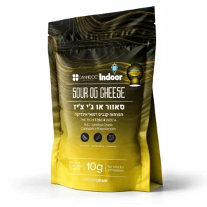 אריזת Sour OG Cheese T20/C4 מבית Canndoc Indoor תפרחת קנאביס רפואי אינדיקה