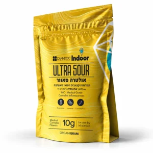אריזת Ultra Sour T20/C4 מבית Canndoc Indoor תפרחת קנאביס רפואי סאטיבה